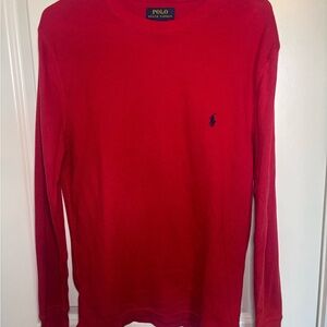 NWOT Polo by Ralph Lauren Men's Red Long Sleeve Cotton Shirt